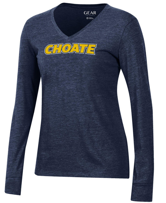 Gear For Sports® TriBlend Long Sleeve V-Neck Tee