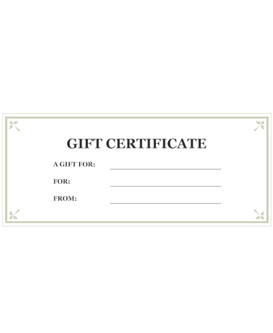 Gift Certificate