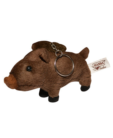 Hansa Wild Boar Plush Key Chain
